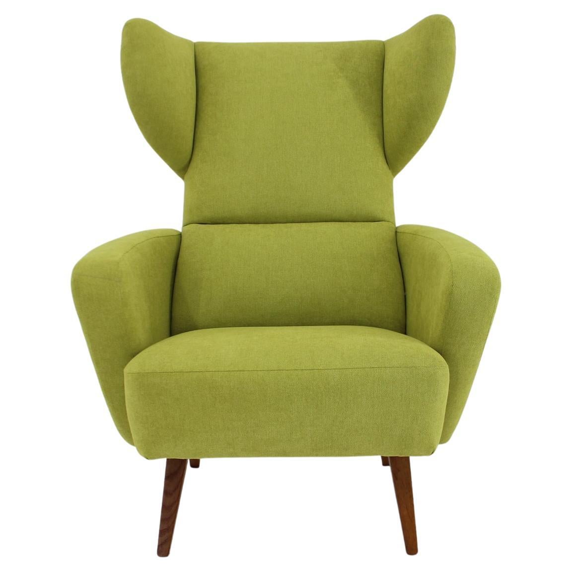 1960s Wing Chair, Czechoslovakia  For Sale