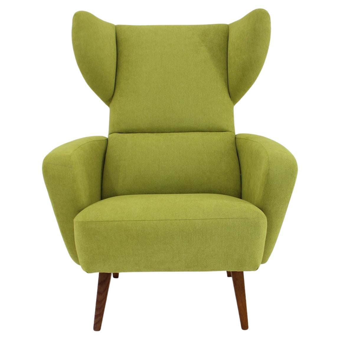 1960s Wing Chair, Czechoslovakia 