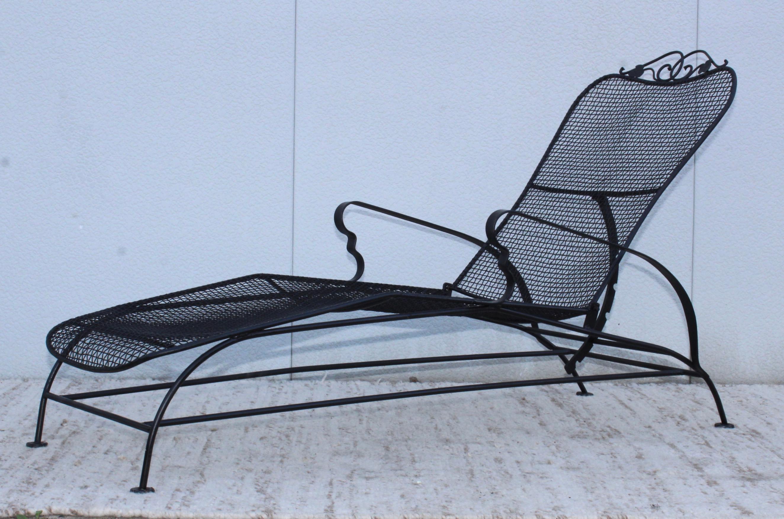1960's Wire Mesh Outdoor Chaise Lounges 2