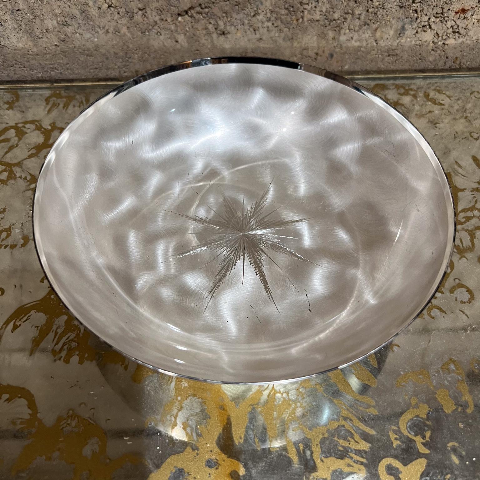 Mid-Century Modern 1960s WMF Ikora Star Silver Plate Serving Dish Germany For Sale