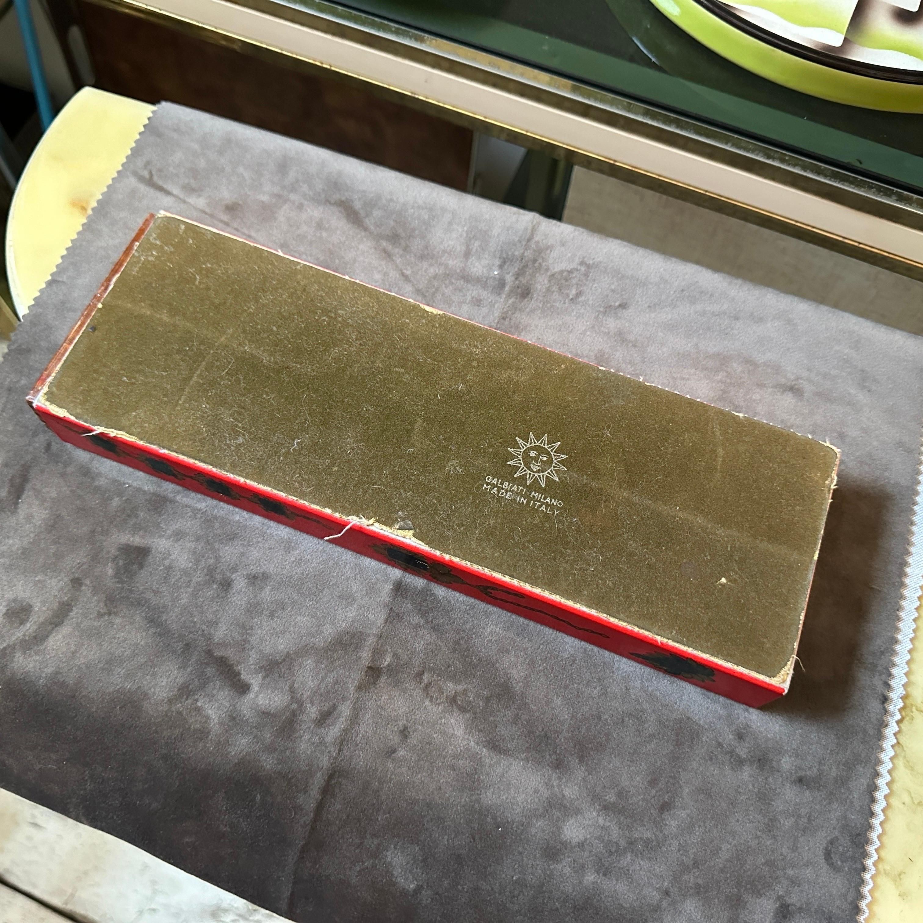 Joyero italiano de madera y metal de los años 60 de Galbiati Milano en venta 3