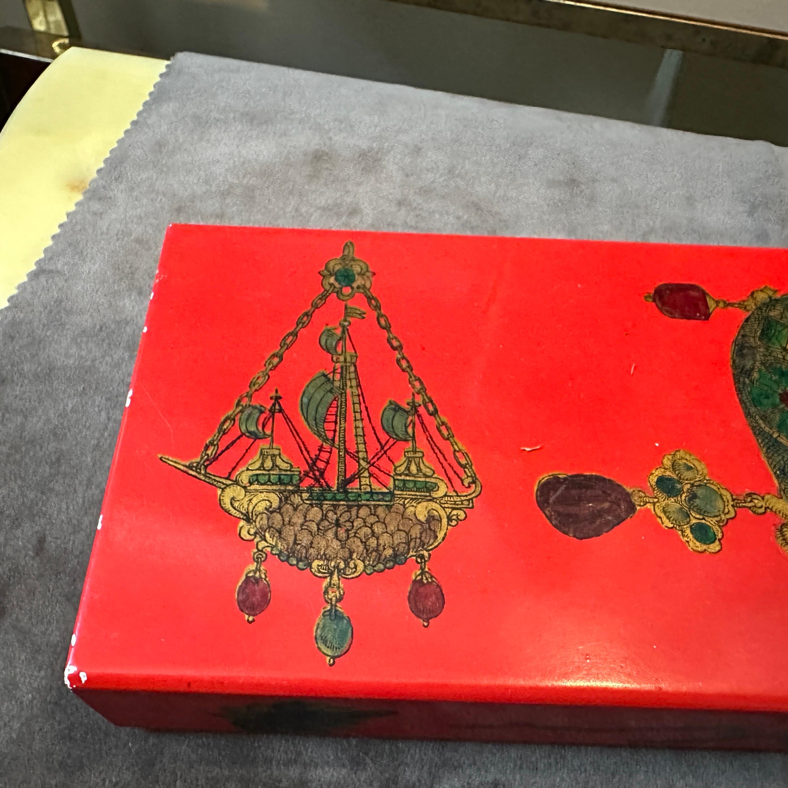 Joyero italiano de madera y metal de los años 60 de Galbiati Milano Italiano en venta