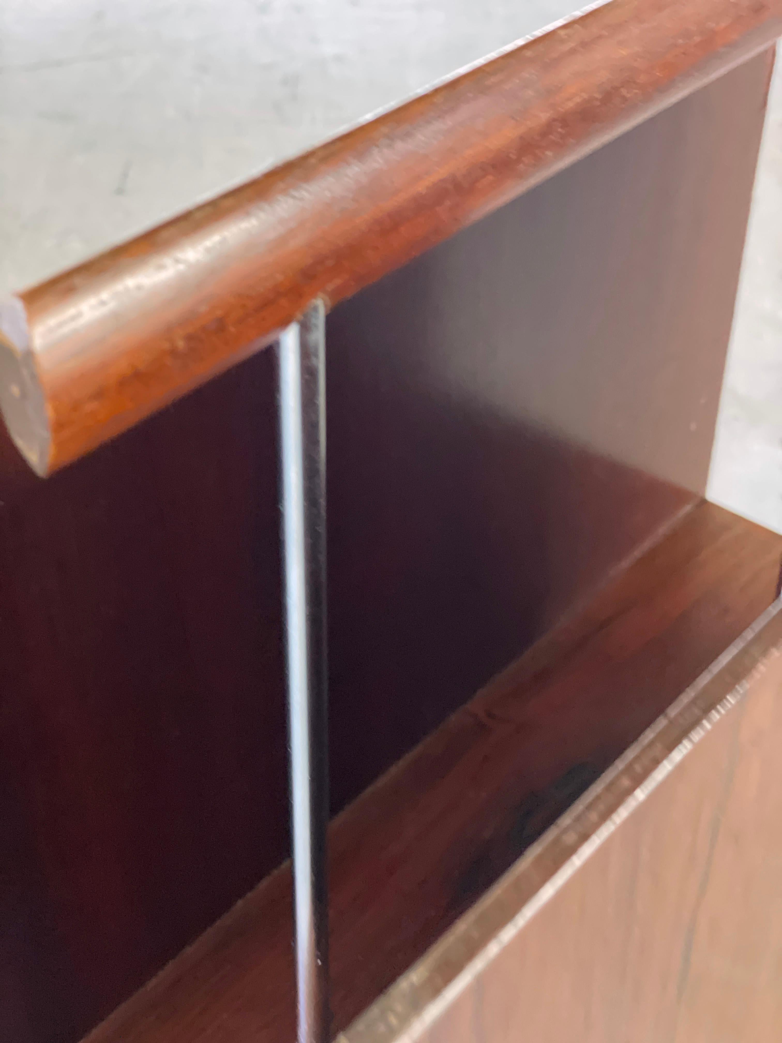 1960’s Wood & Chrome Magazine / Newspaper Holder - Opal Kleinmöbel, W. Germany For Sale 8