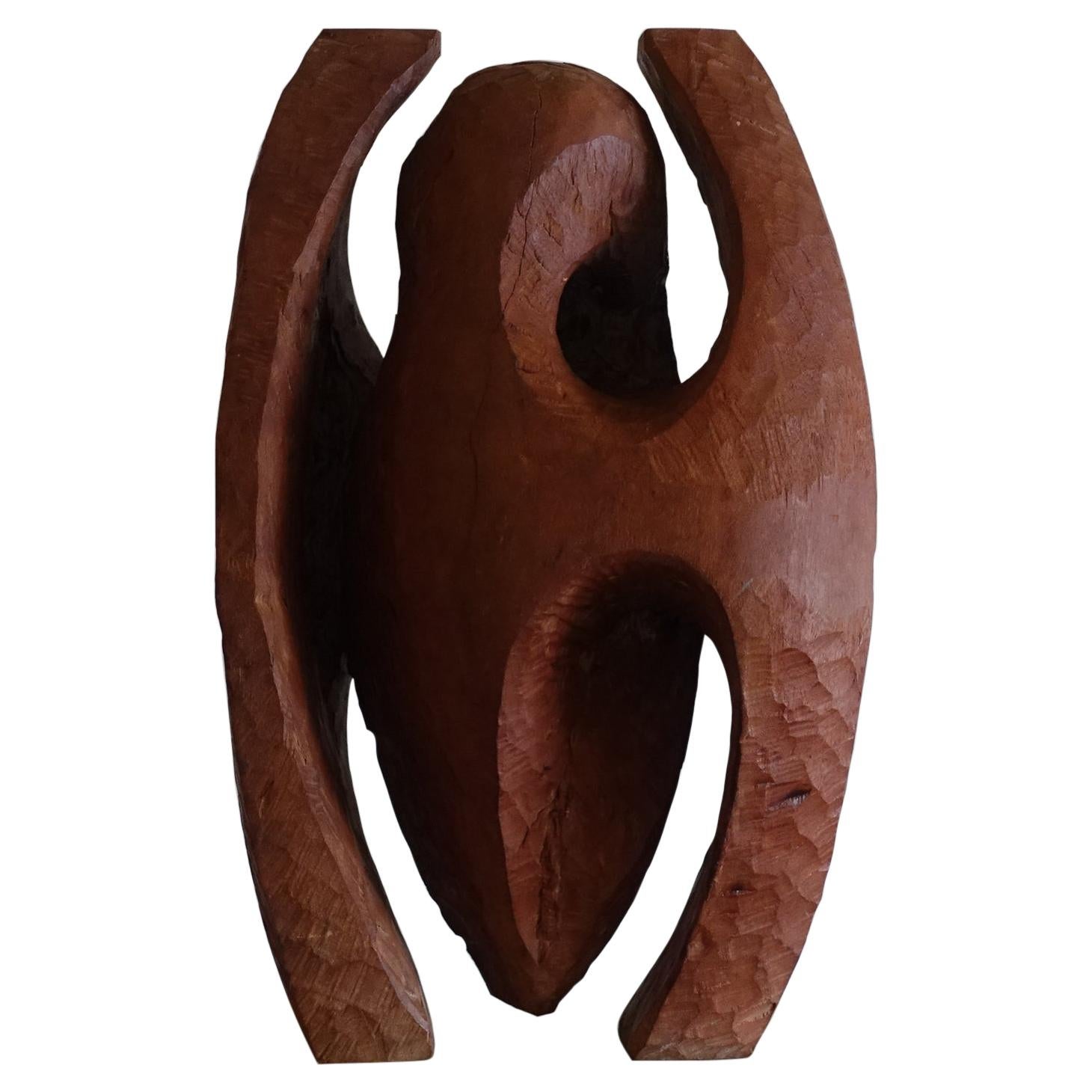 1960s Wood Sculpture by Dragoljub Milosevic