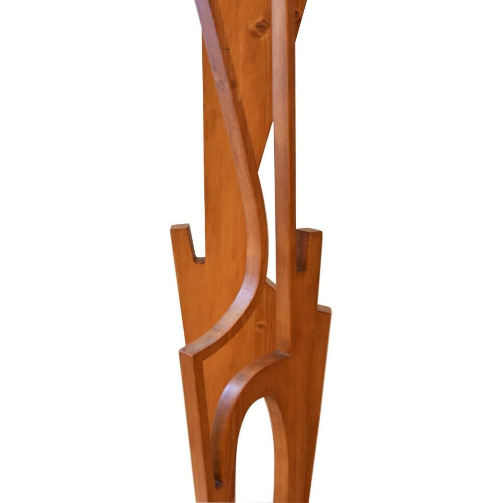 Holzfigur-Skulptur aus den 1960er Jahren von Luigi Cipollone aus Italien (Italienisch) im Angebot