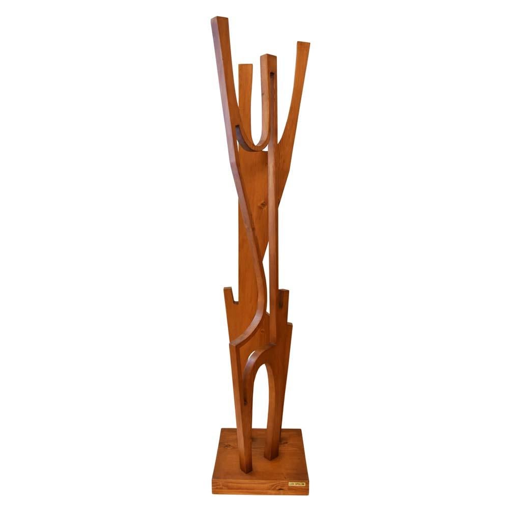 Holzfigur-Skulptur aus den 1960er Jahren von Luigi Cipollone aus Italien im Zustand „Gut“ im Angebot in London, GB