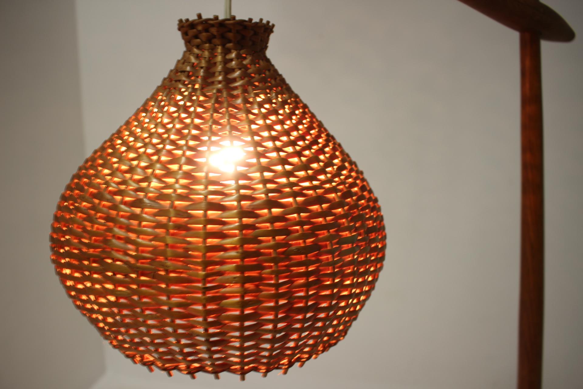 1960s Wooden Floor Lamp by Krasna Jizba, Czechoslovakia 6