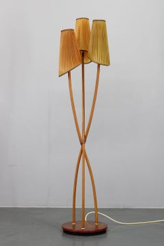 1960s Wooden Floor Lamp East Germany