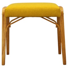 1960s Wooden Restored Stool , Czechoslovakia