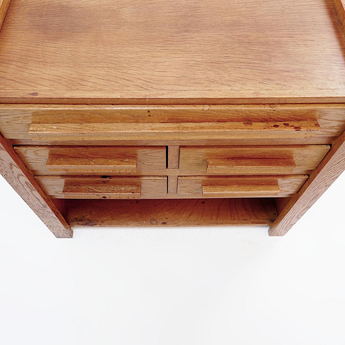 Armadio da cucito in legno degli anni '60 con diversi cassetti in vendita 4