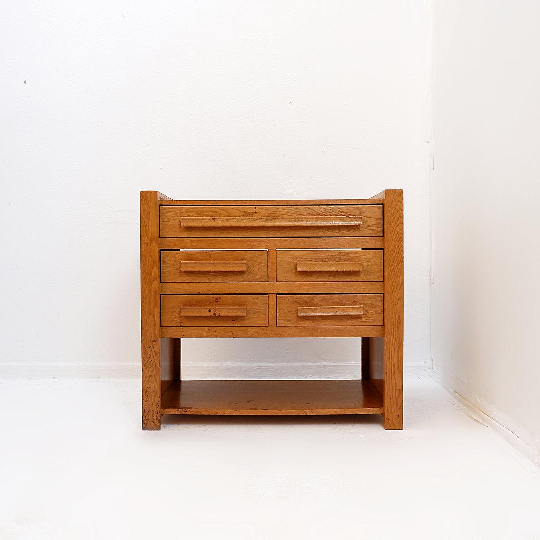Mid-Century moderno Armadio da cucito in legno degli anni '60 con diversi cassetti in vendita