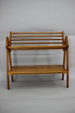 1960s Wooden Shoe Rack, Czechoslovakia