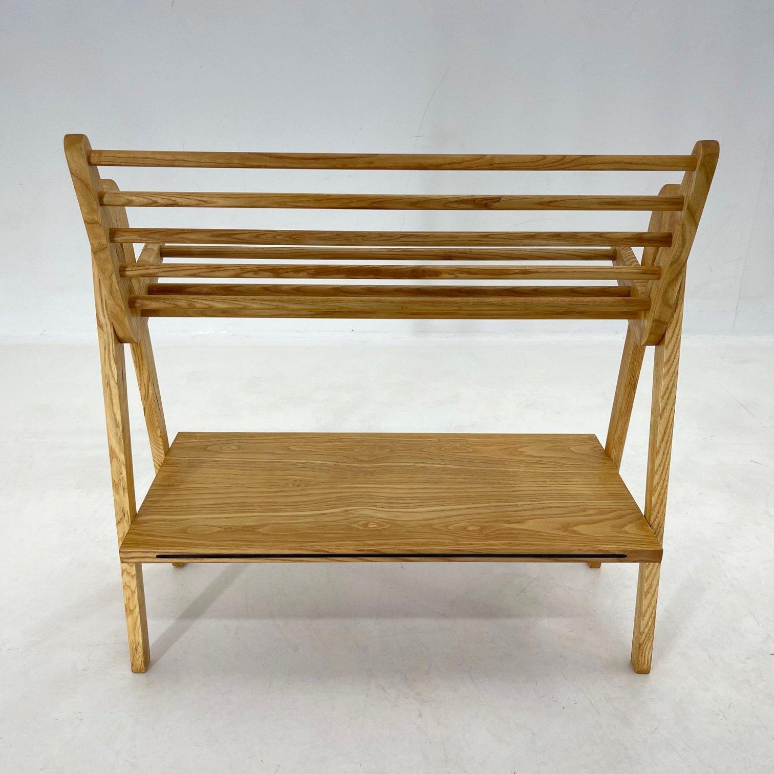 1960's Wooden Slatted Shoe Rack, Czechoslovakia at 1stDibs