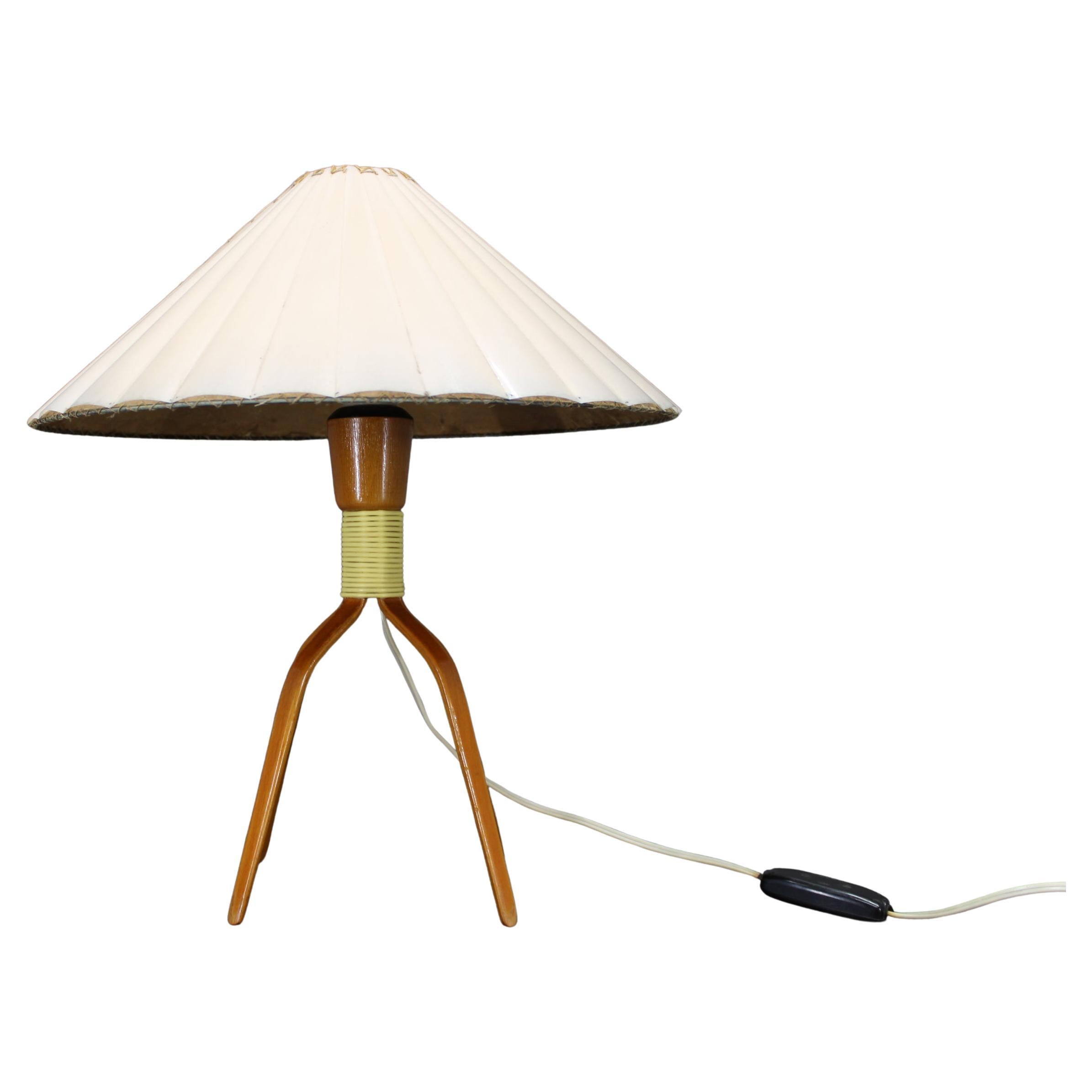 1960s Wooden Table Lamp, Czechoslovakia in vendita