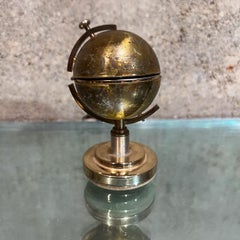 1960s Brass World Globe Cigarette Lighter Germany