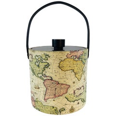 1960s World Globe Style Ice Bucket