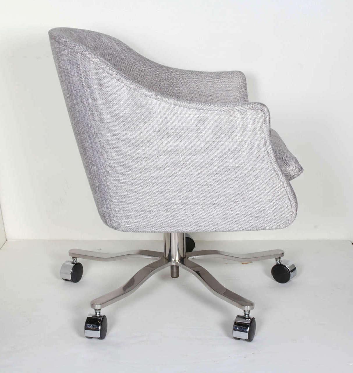 1960s Woven Swivel Desk Chair Designed by Ward Bennett In Good Condition In Fort Lauderdale, FL