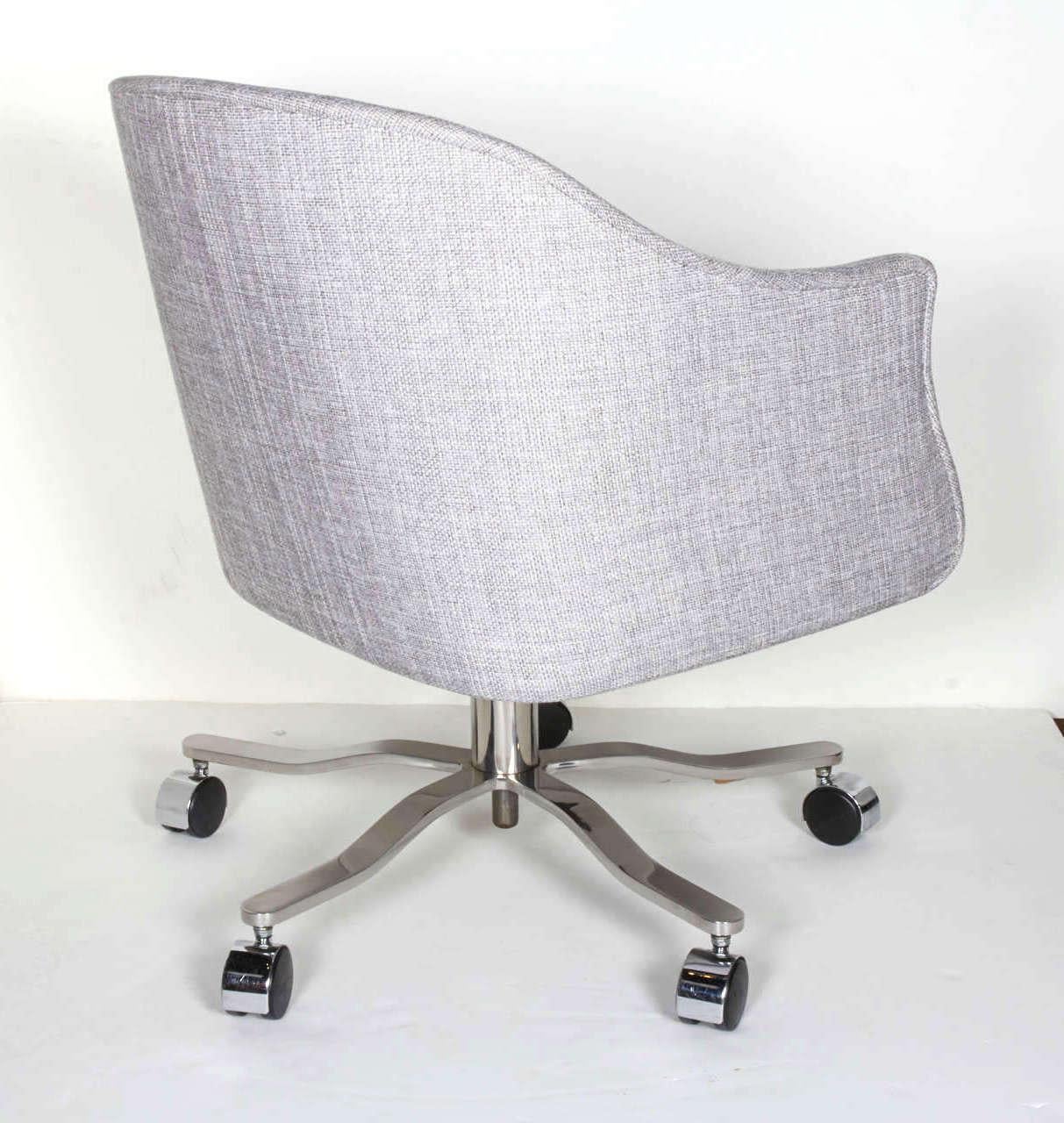 Mid-20th Century 1960s Woven Swivel Desk Chair Designed by Ward Bennett