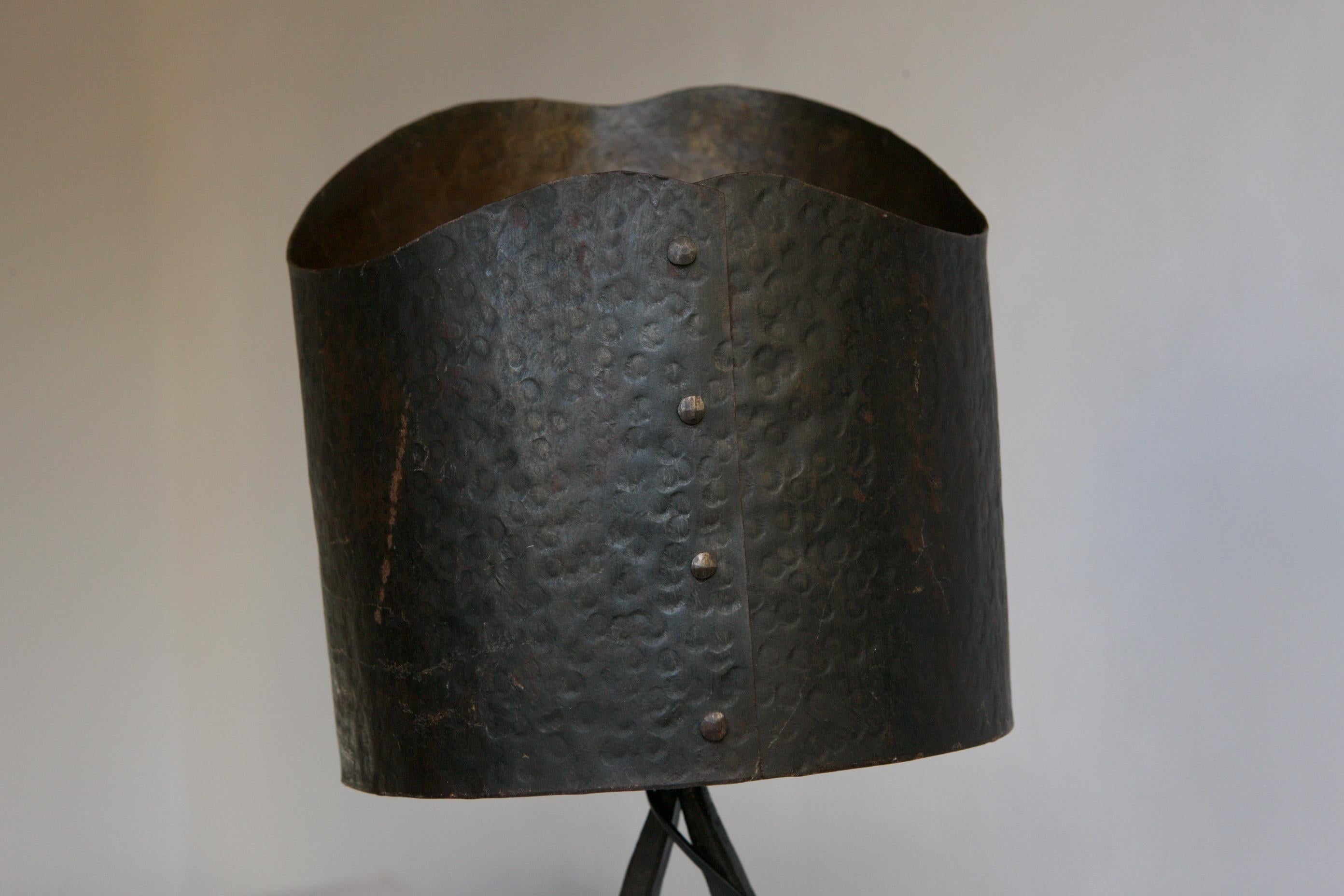 1960's Wrought Iron Table Lamp In Good Condition In London, GB