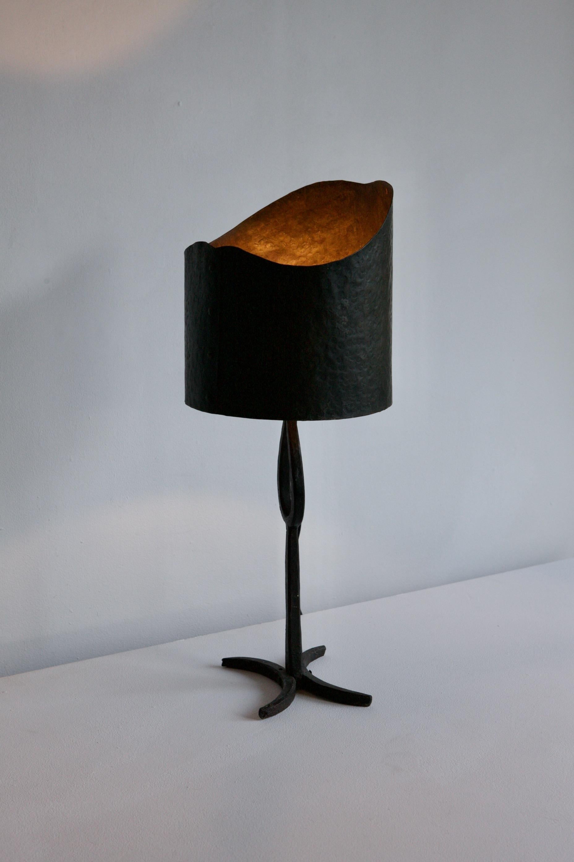 1960's Wrought Iron Table Lamp 1