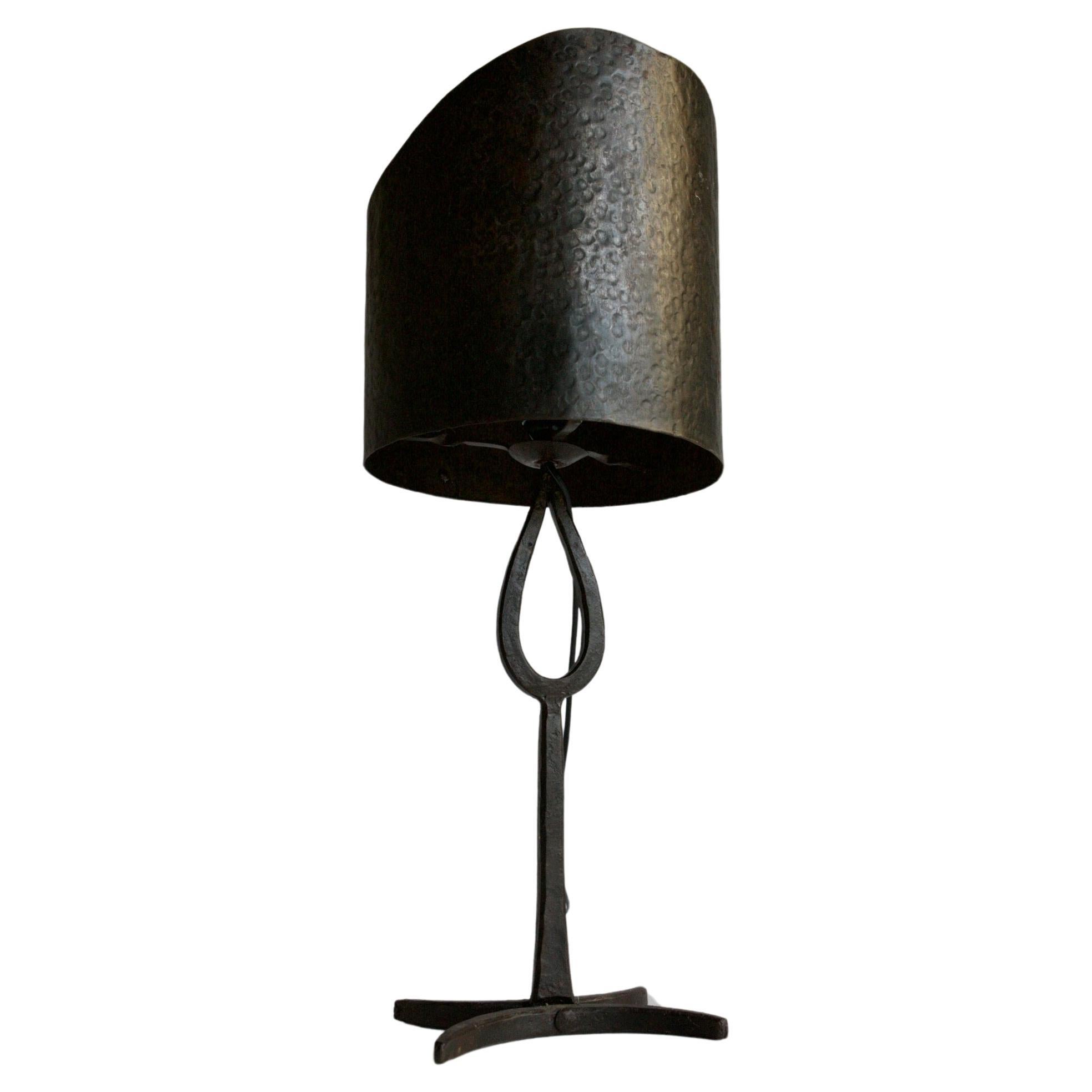 1960's Wrought Iron Table Lamp