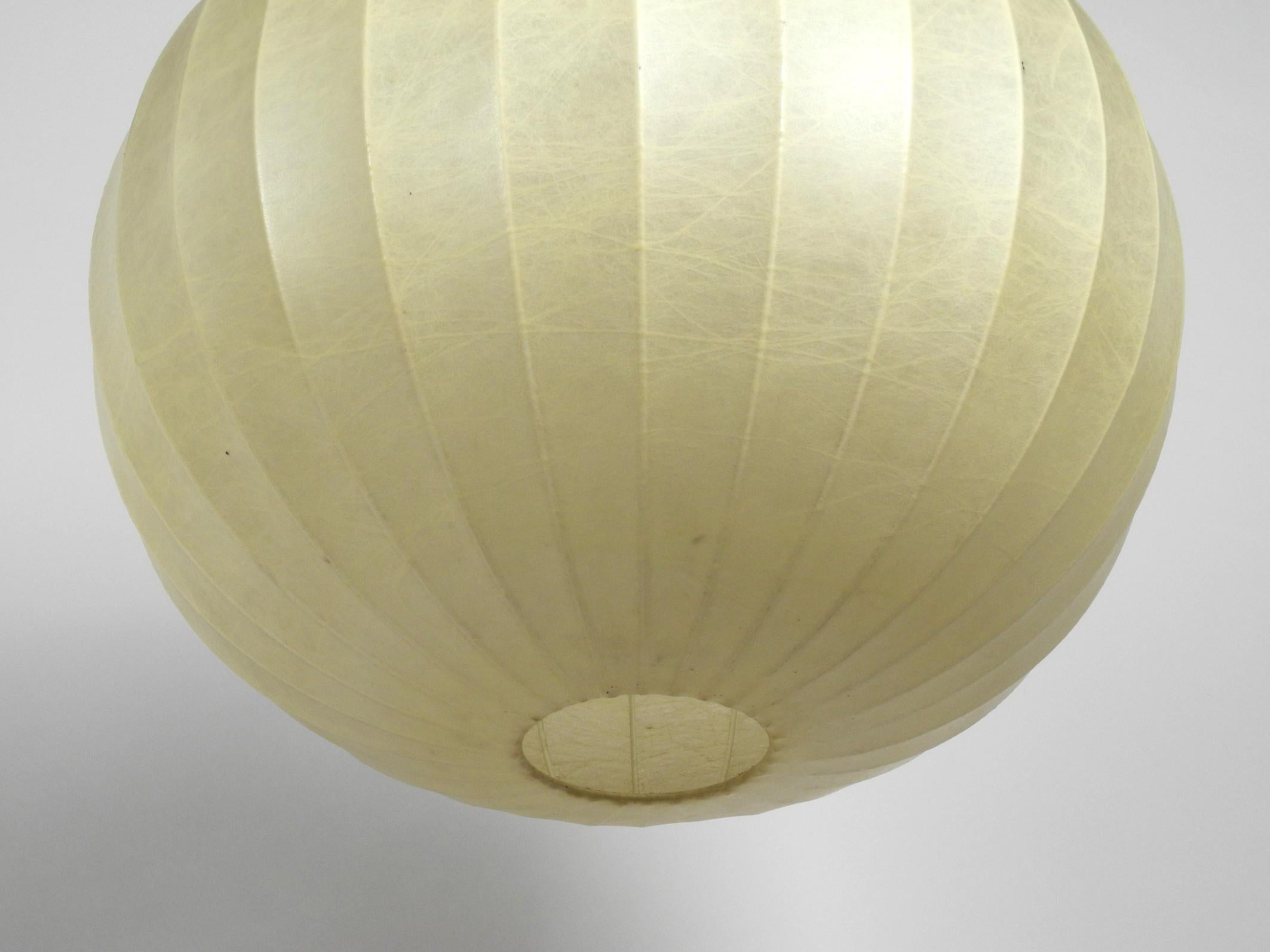 German Extra Large Cocoon Big Ball Ceiling Lamp in Very Good Original Vintage Condition