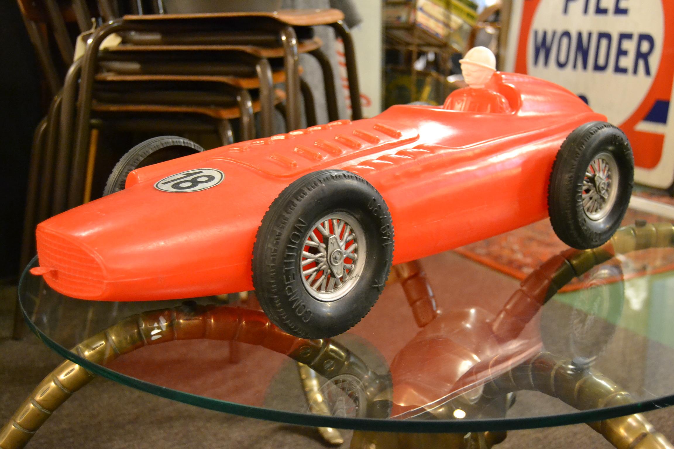 1960s Extra Large Racing Car Toy with Driver 3