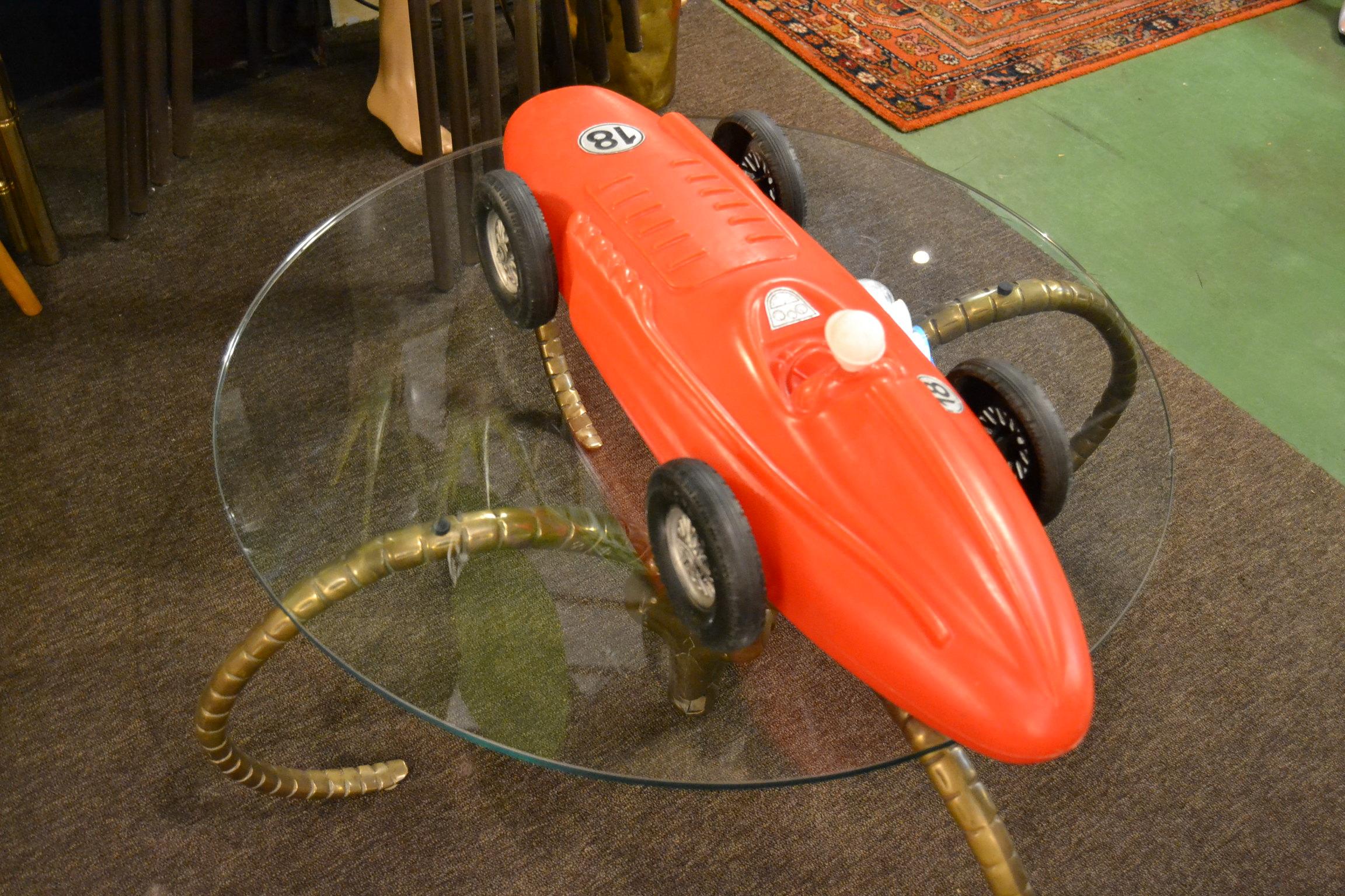 1960er Jahre Extra großes Rennauto Spielzeug mit Fahrer 9