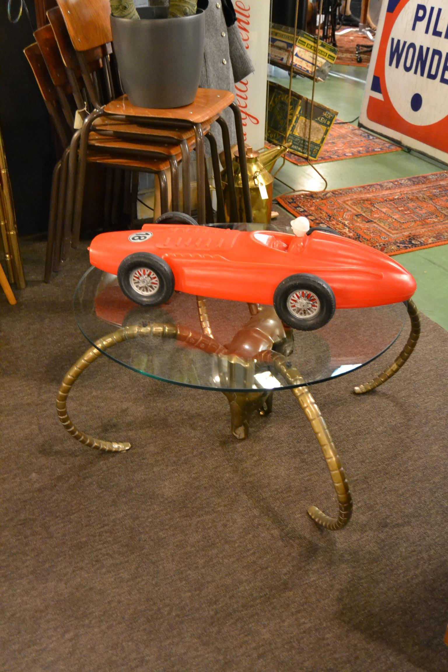 1960er Jahre Extra großes Rennauto Spielzeug mit Fahrer 10