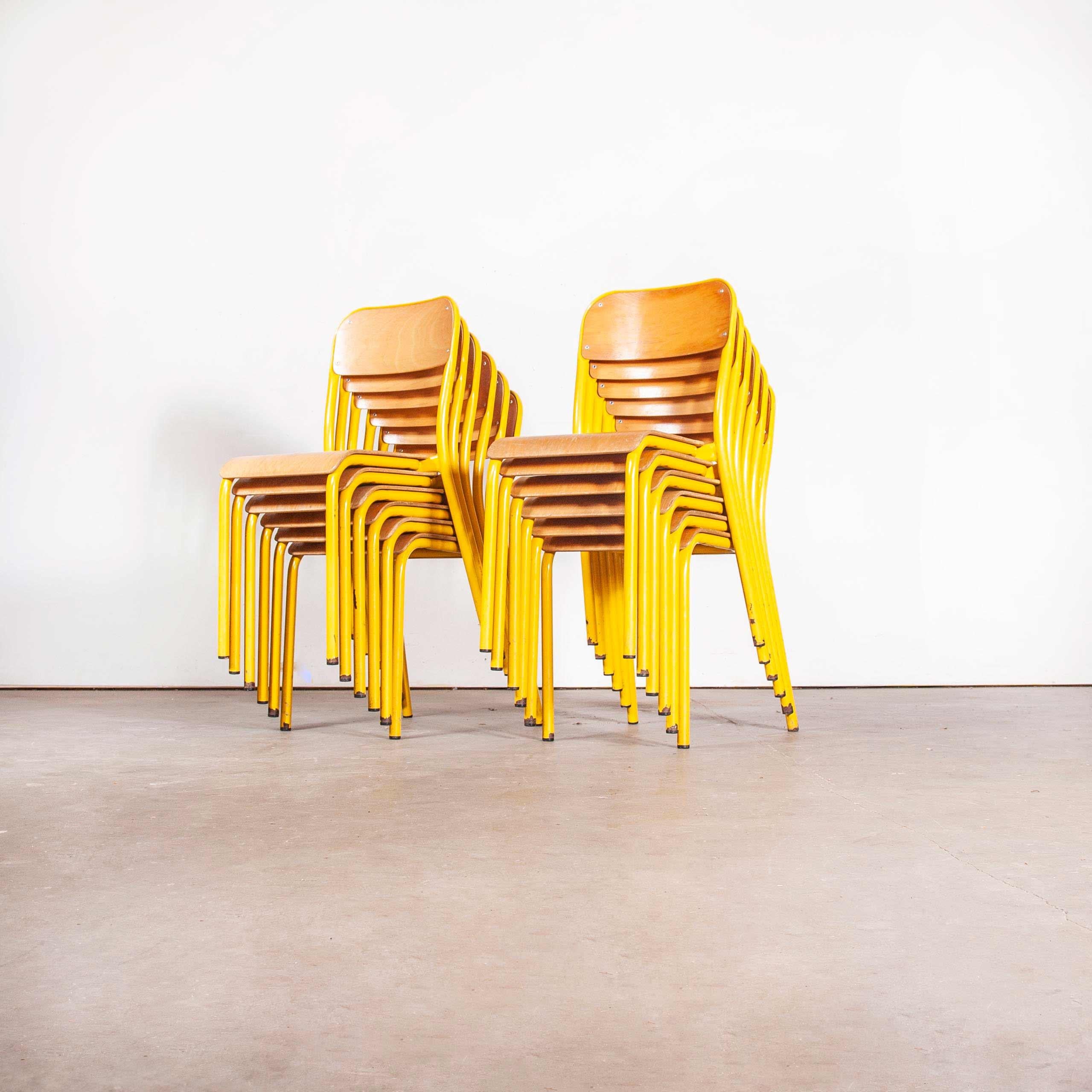 yellow school chairs