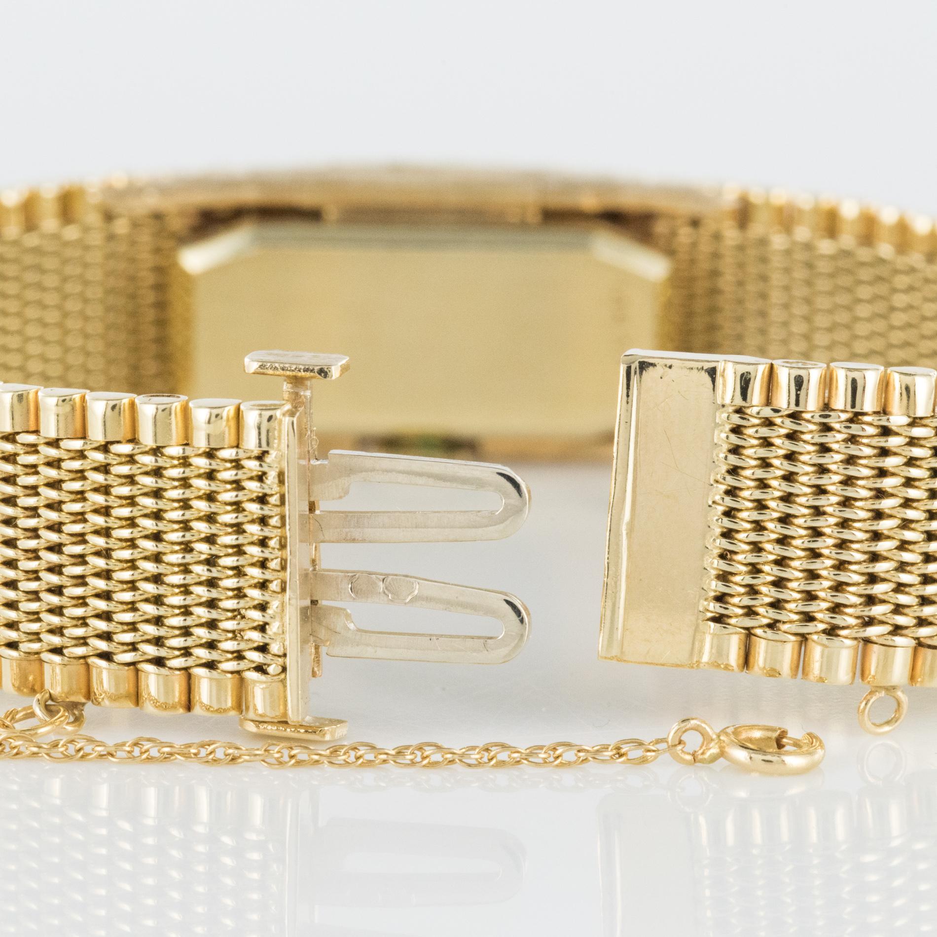 1960s Yellow Gold Diamonds Jewel Ladies Wristwatch 7