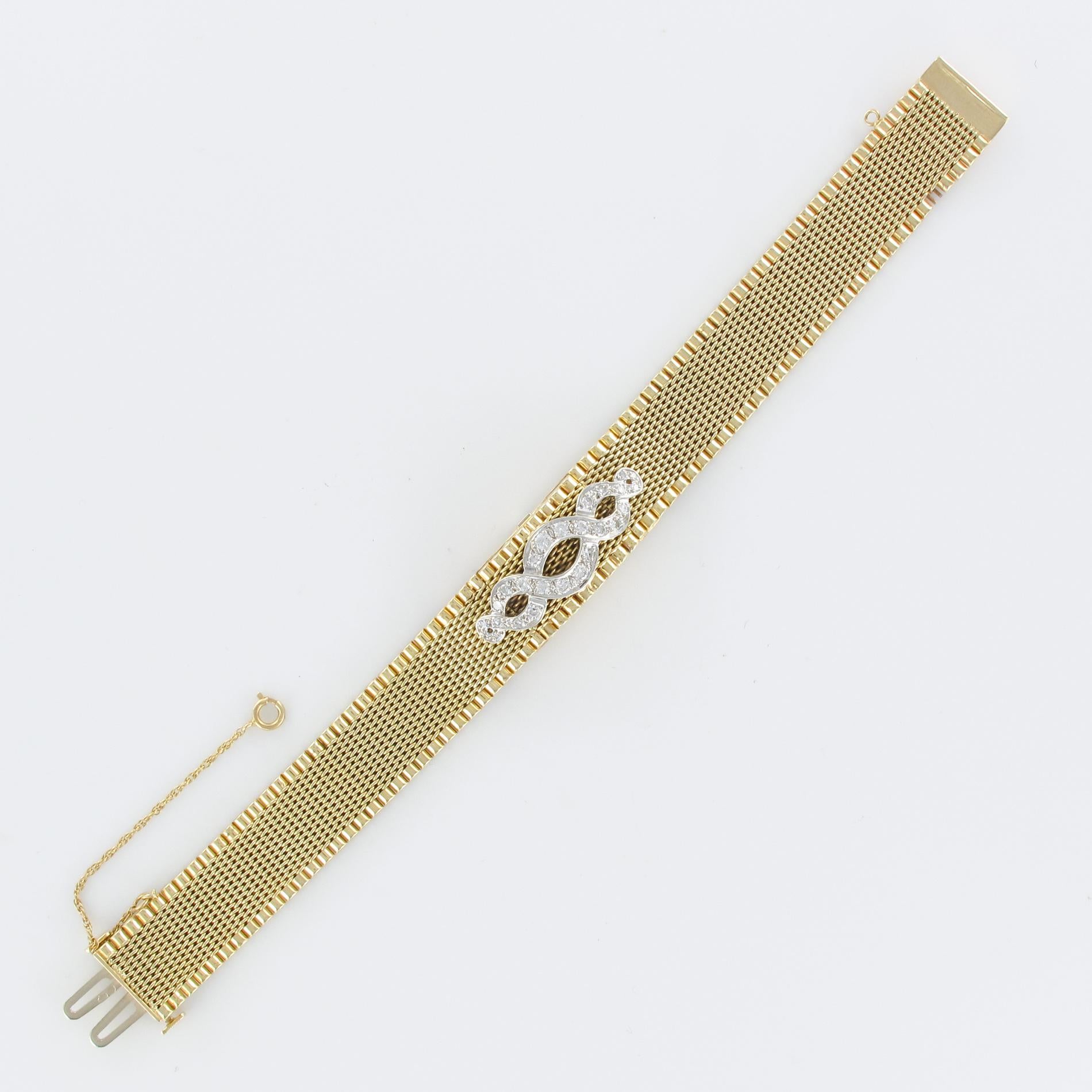 1960s Yellow Gold Diamonds Jewel Ladies Wristwatch 11