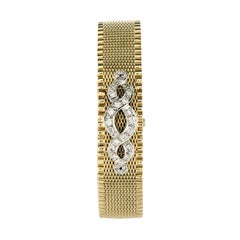 1960s Yellow Gold Diamonds Jewel Ladies Wristwatch