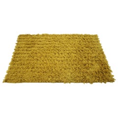 1960s Yellow Wool Carpet, Denmark