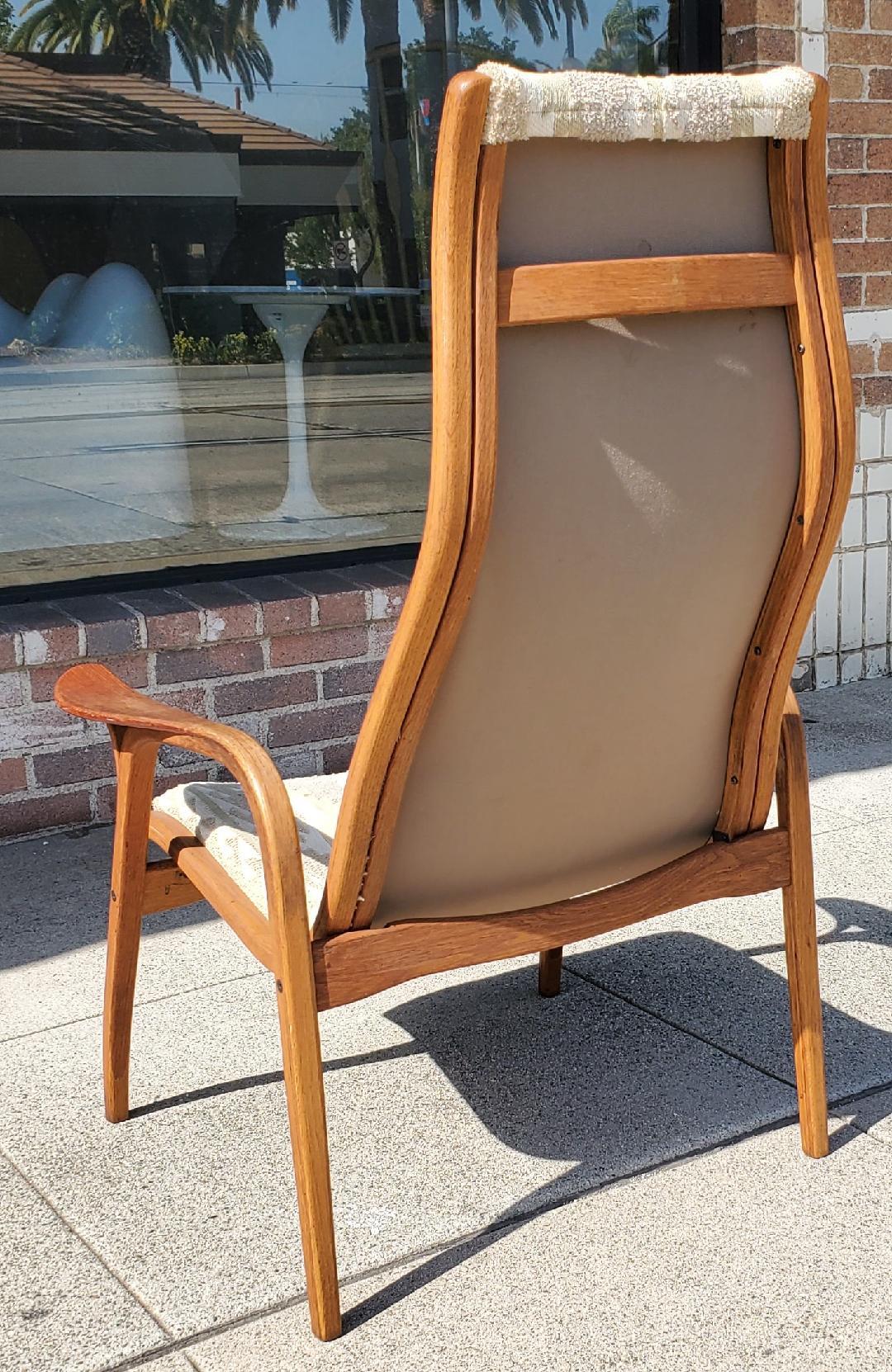 1960s Yngve Ekström Lamino for Swedese Chair In Good Condition For Sale In Monrovia, CA