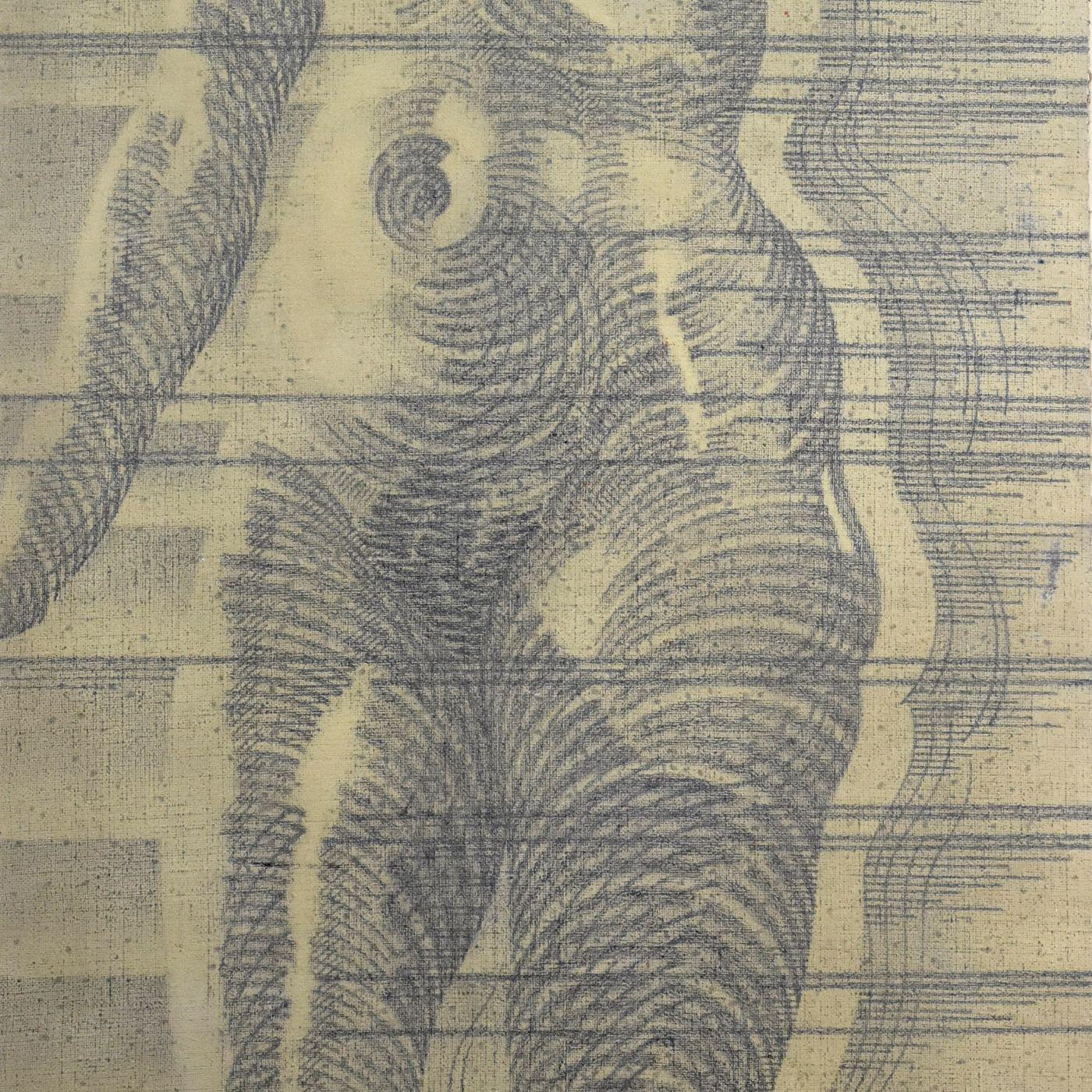 Französische Schule, Zeichnung der jungen Frau, signiert Martinez, 1960er Jahre  (Handbemalt) im Angebot