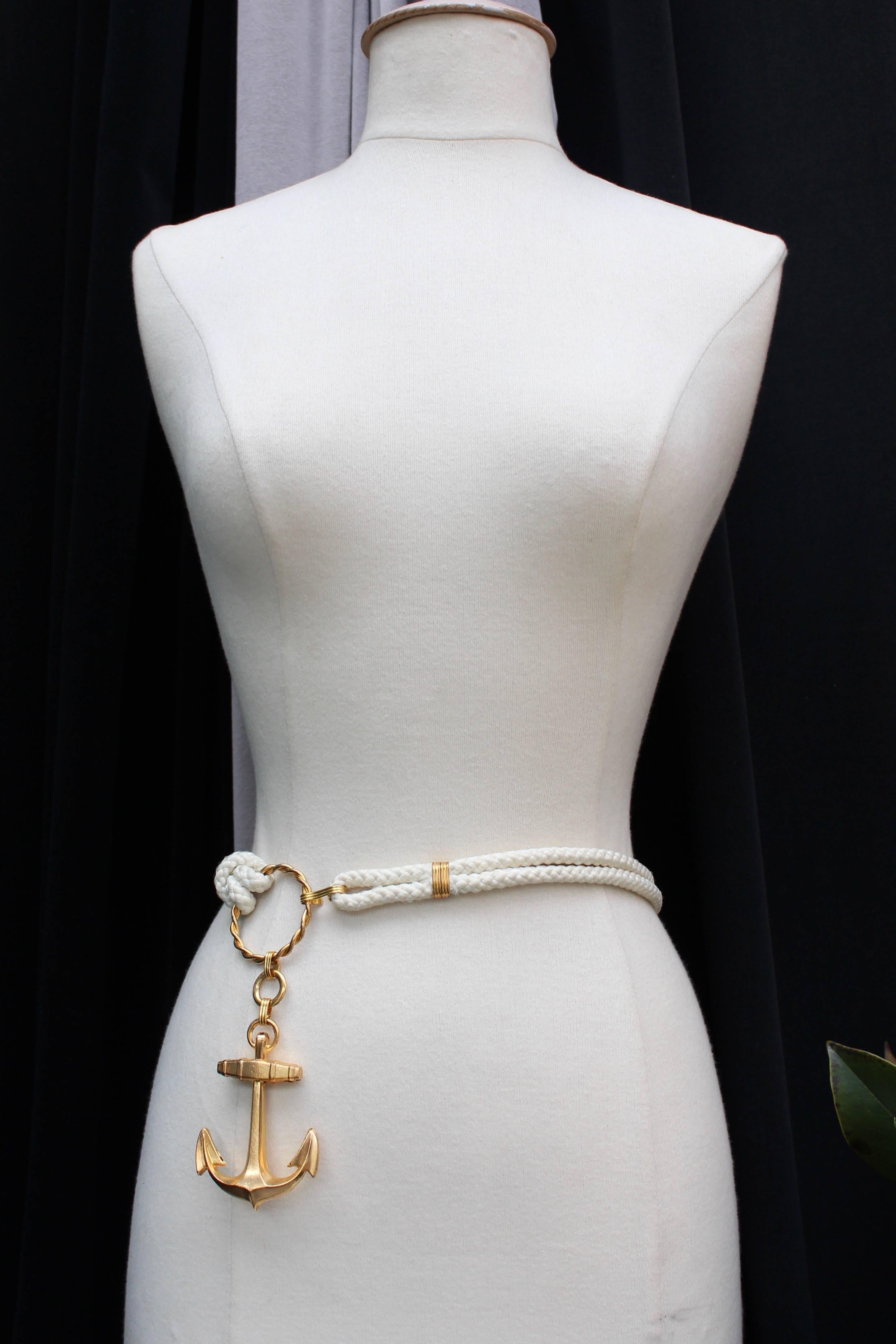 Yves Saint Laurent anchor necklace, 1960s In Good Condition In Paris, FR