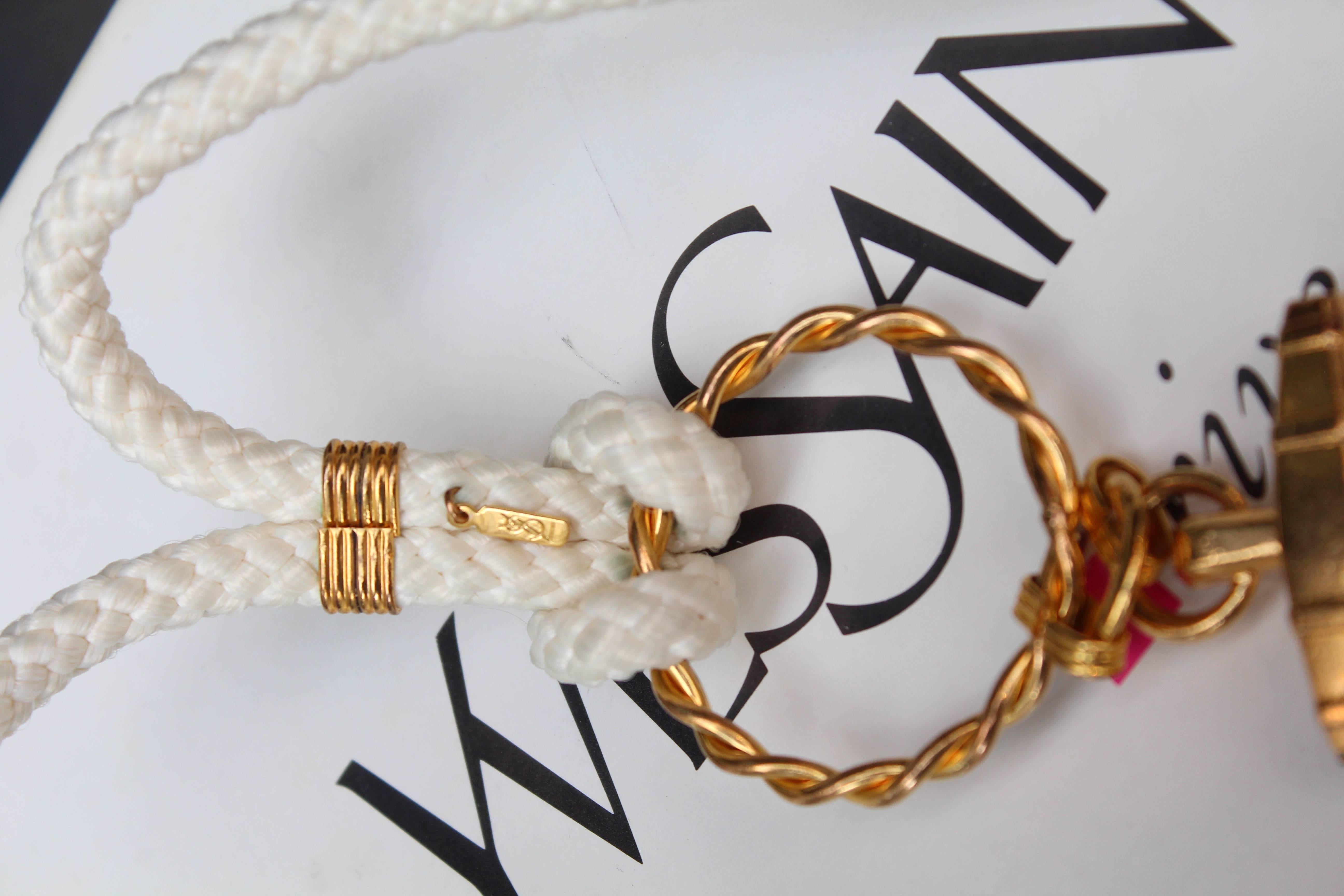 Yves Saint Laurent anchor necklace, 1960s 1