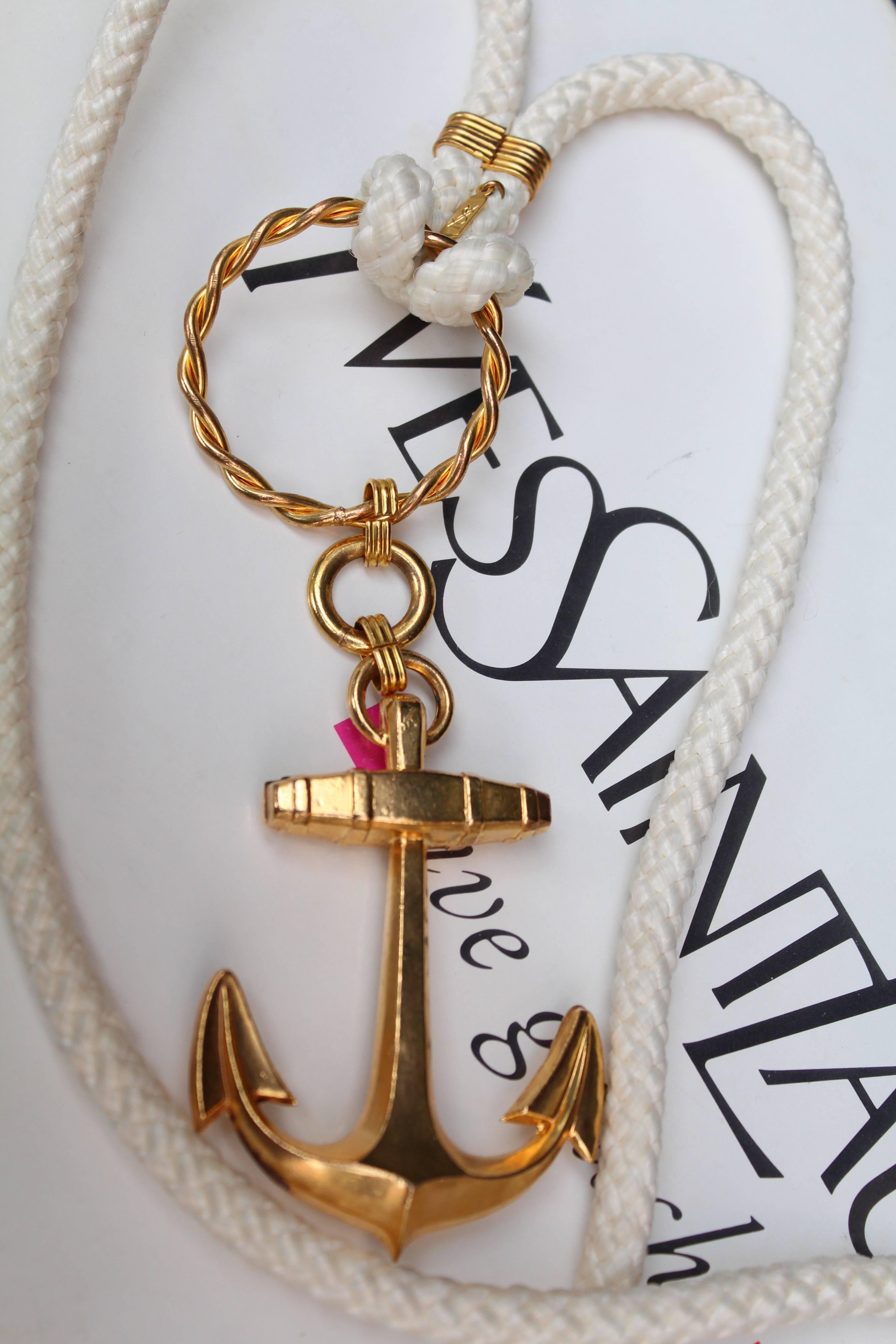 Yves Saint Laurent anchor necklace, 1960s 2