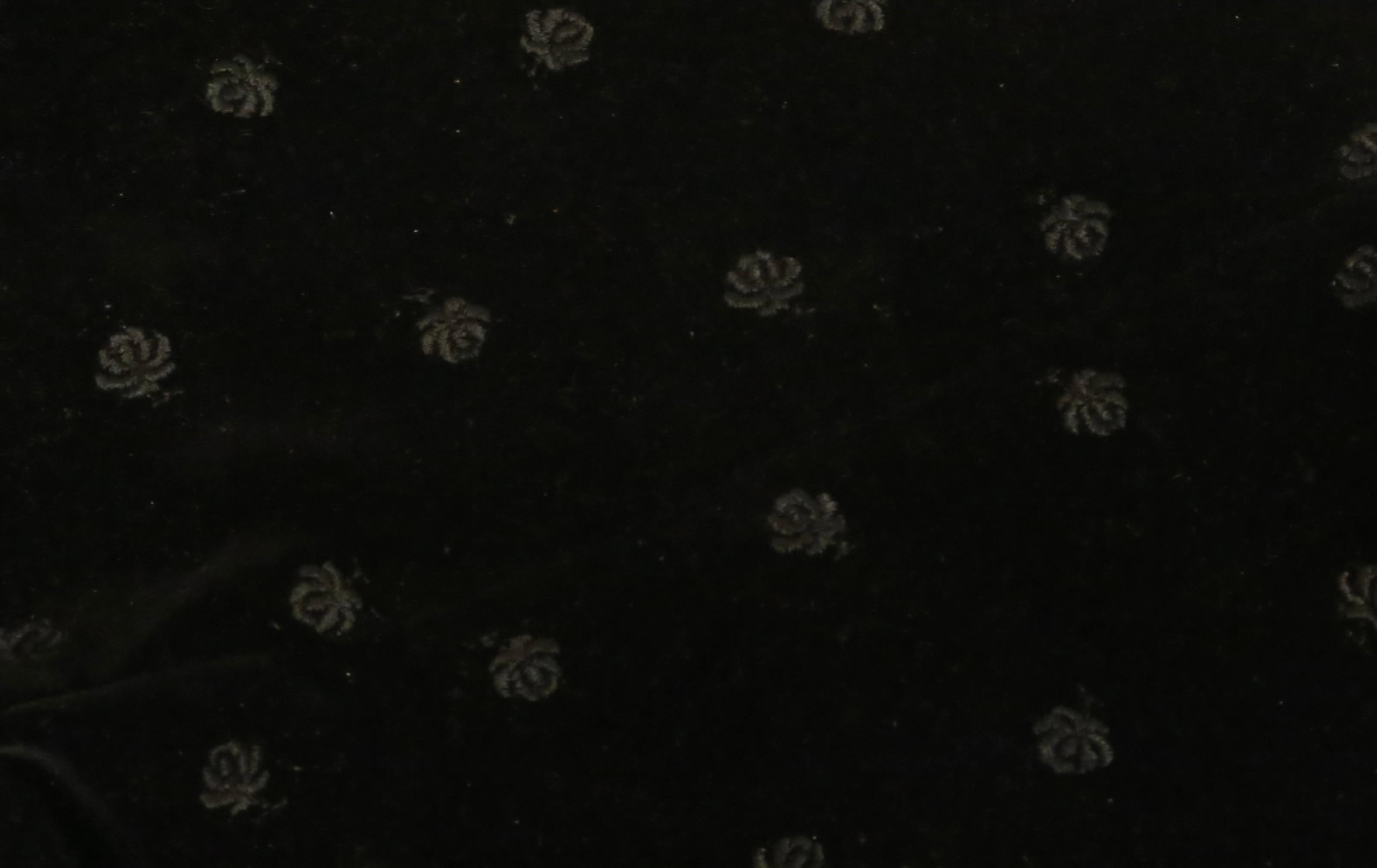 1960's YVES SAINT LAURENT black floral embroidered velvet vest 7