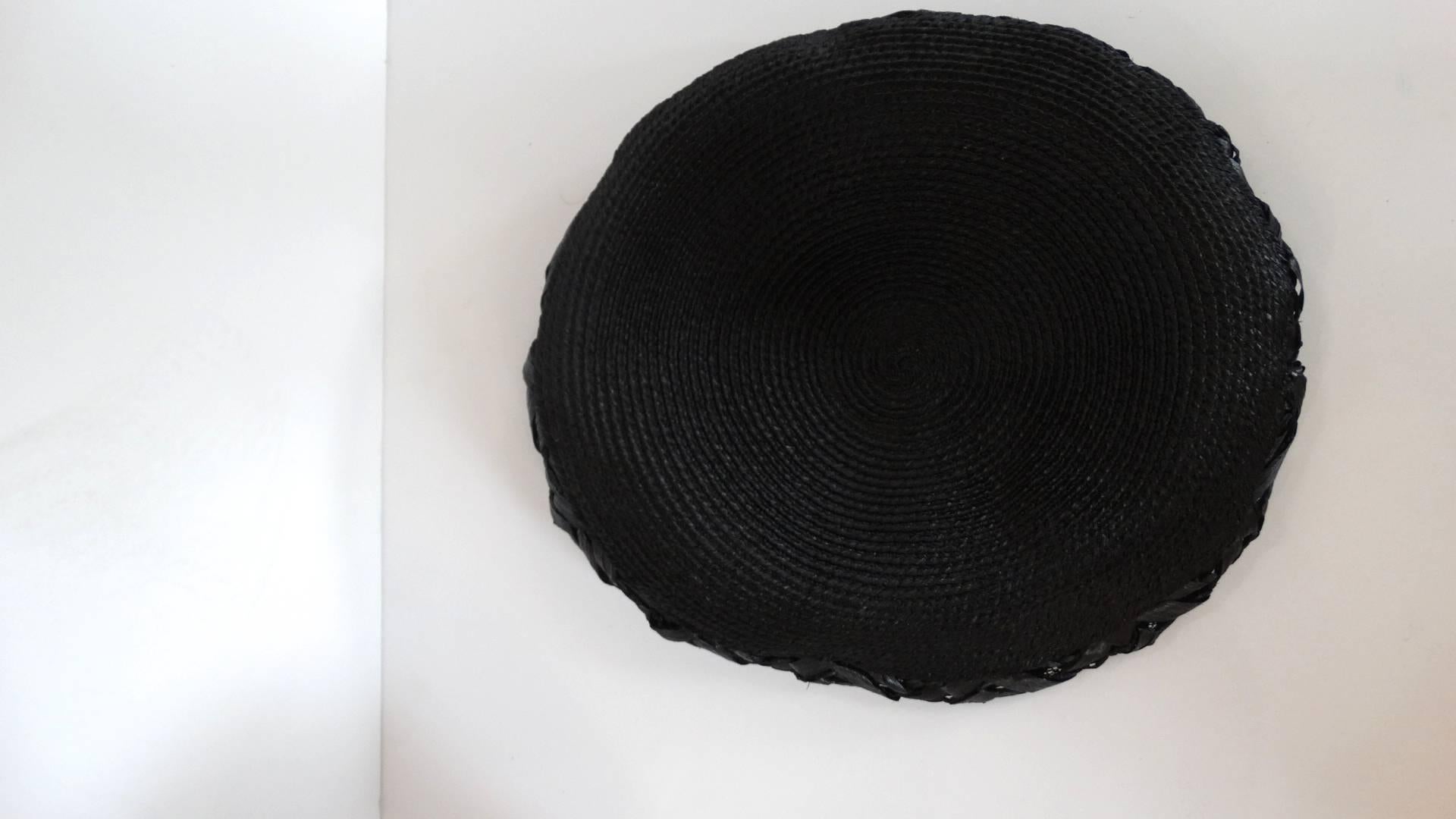 1960s Yves Saint Laurent for Christian Dior Raffia Beret In Excellent Condition In Scottsdale, AZ