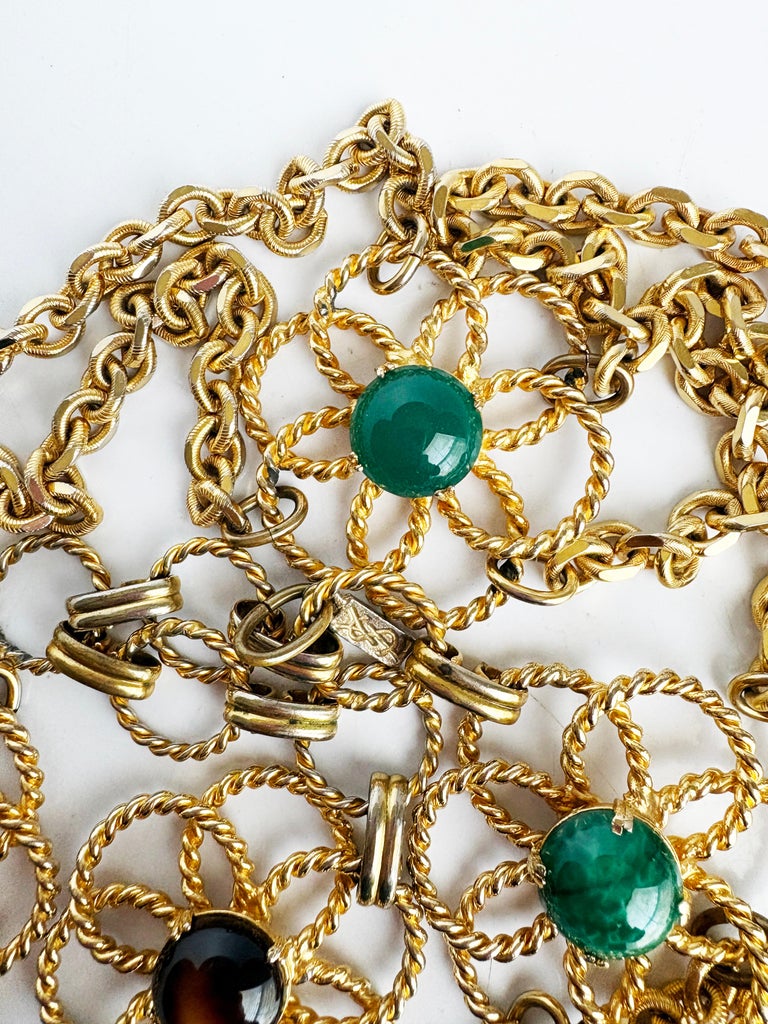 Vintage Yves Saint Laurent Chain Belt Necklace 1960s Roger Scemama for YSL Vintage Yves Saint Laurent Chain Belt Necklace 1960s Roger  main image 2