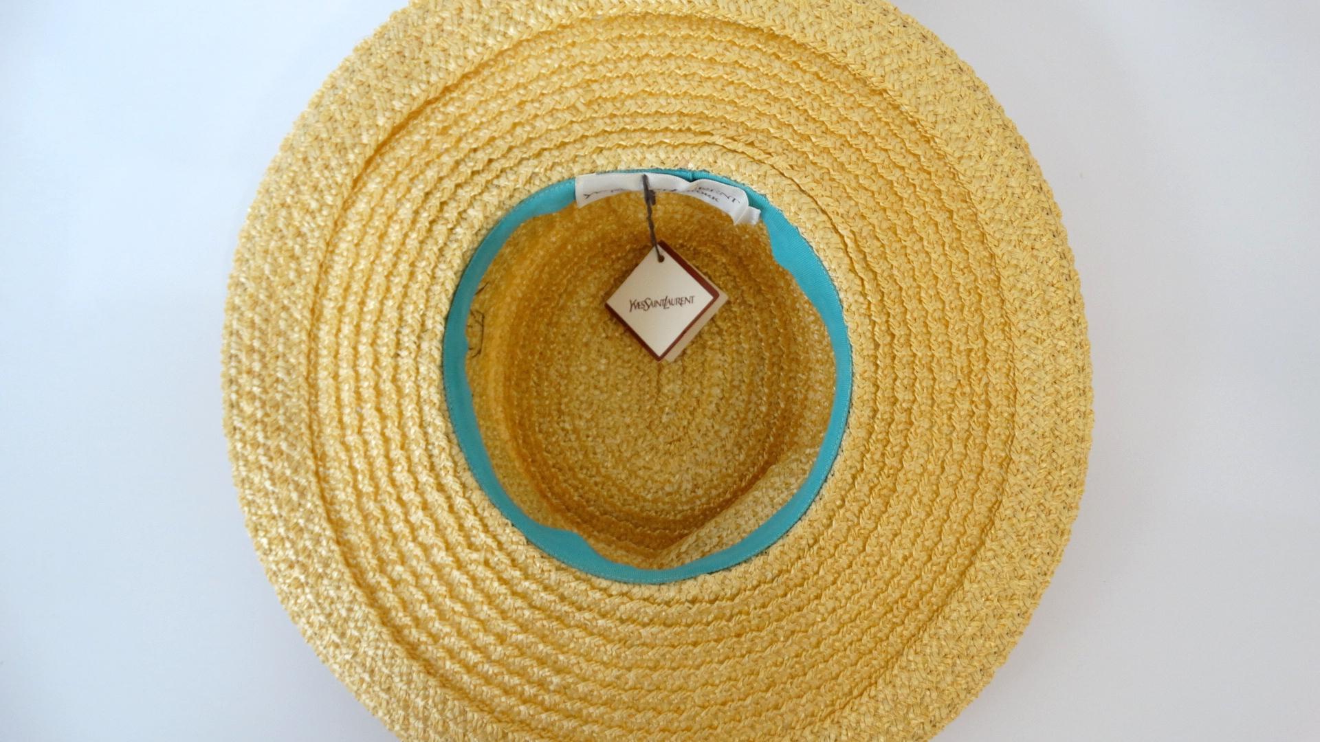 saint laurent straw hat