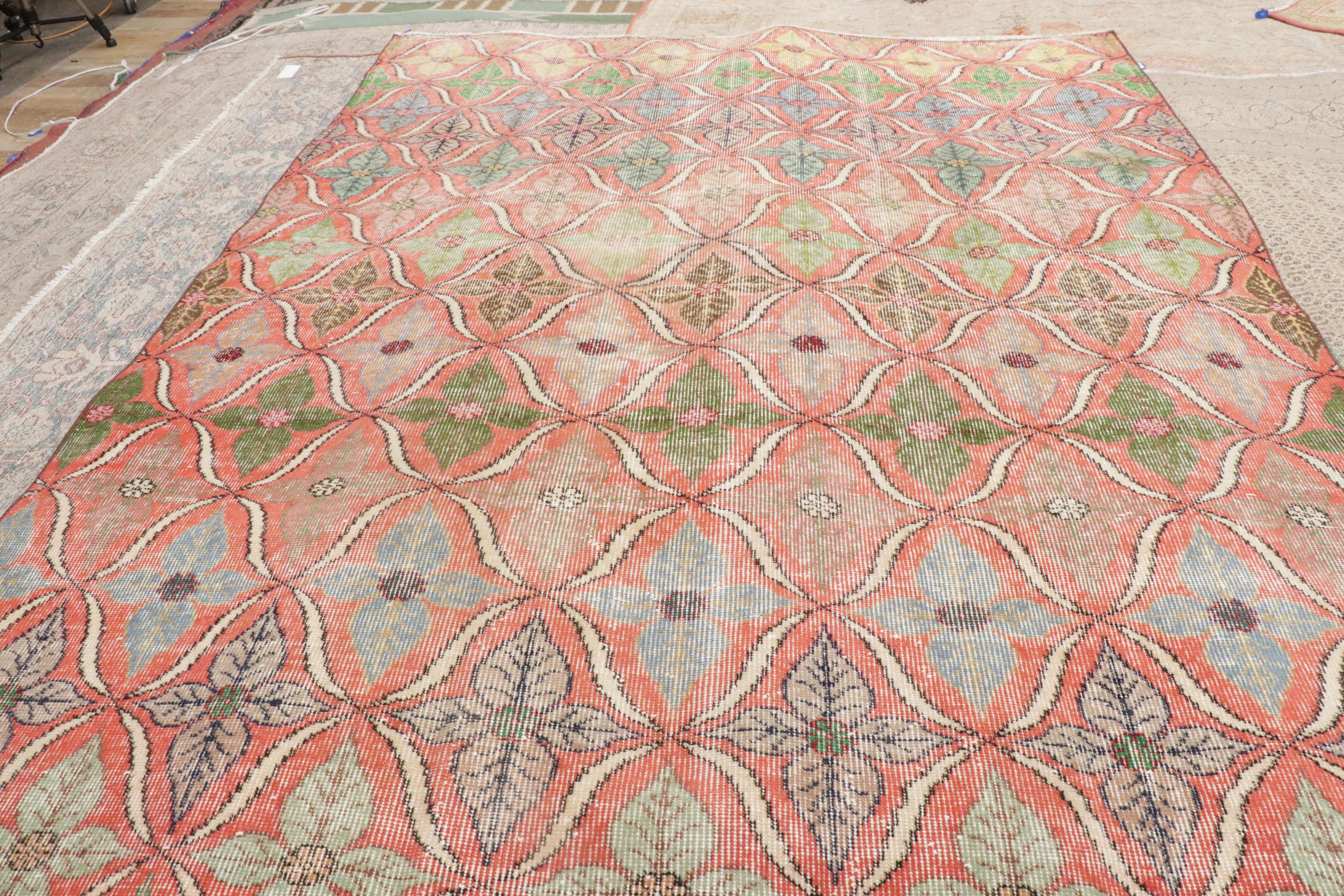 Tapis turc Sivas Zeki Muren des années 1960 avec style moderne en vente 2