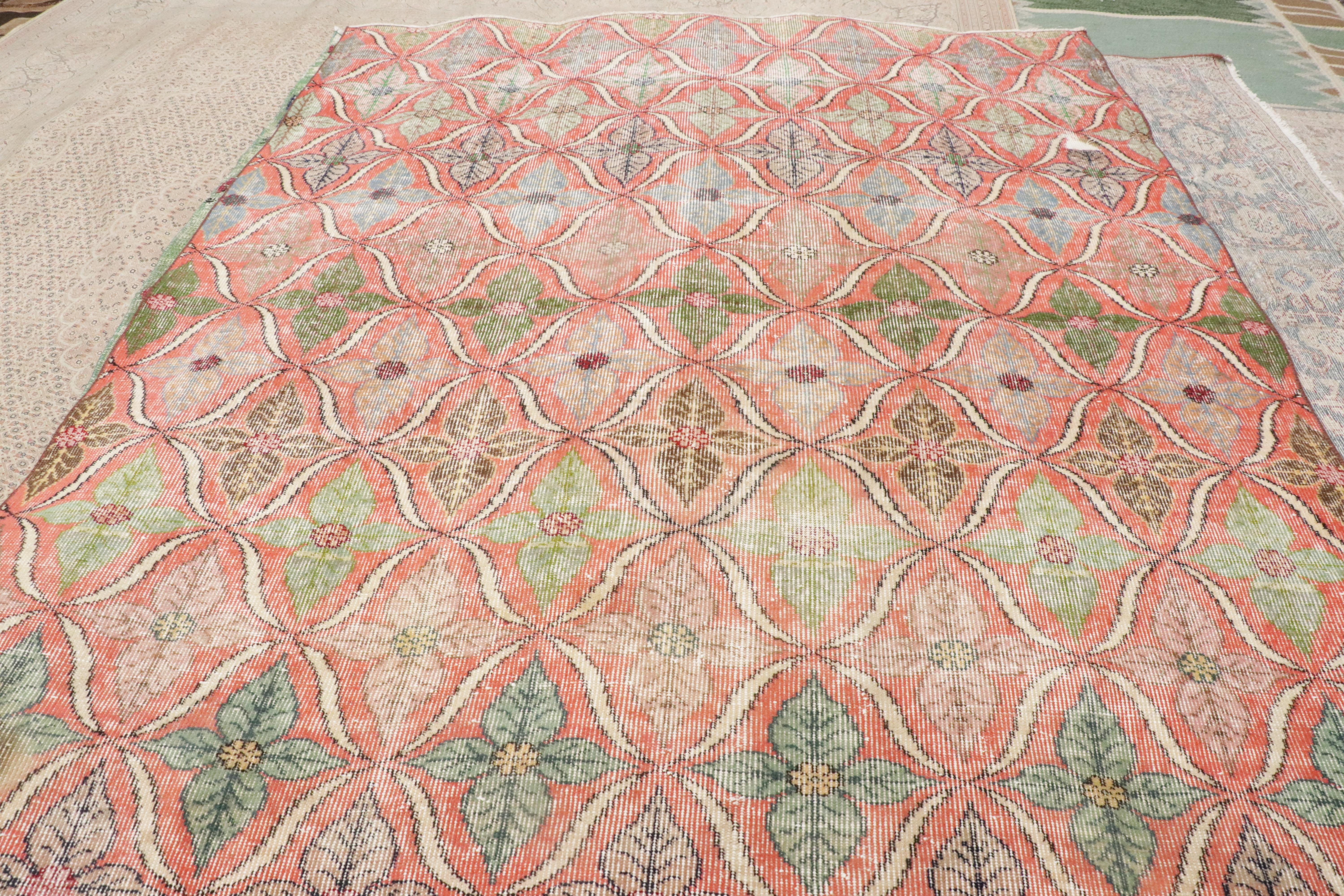 Laine Tapis turc Sivas Zeki Muren des années 1960 avec style moderne en vente