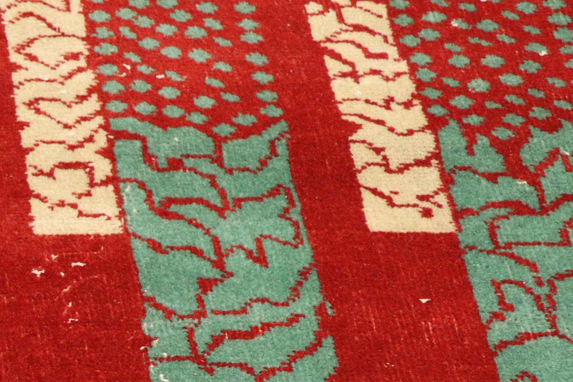 Türkischer Sivas-Teppich von Zeki Muren aus den 1960er Jahren mit kubistischem Stil (Wolle) im Angebot