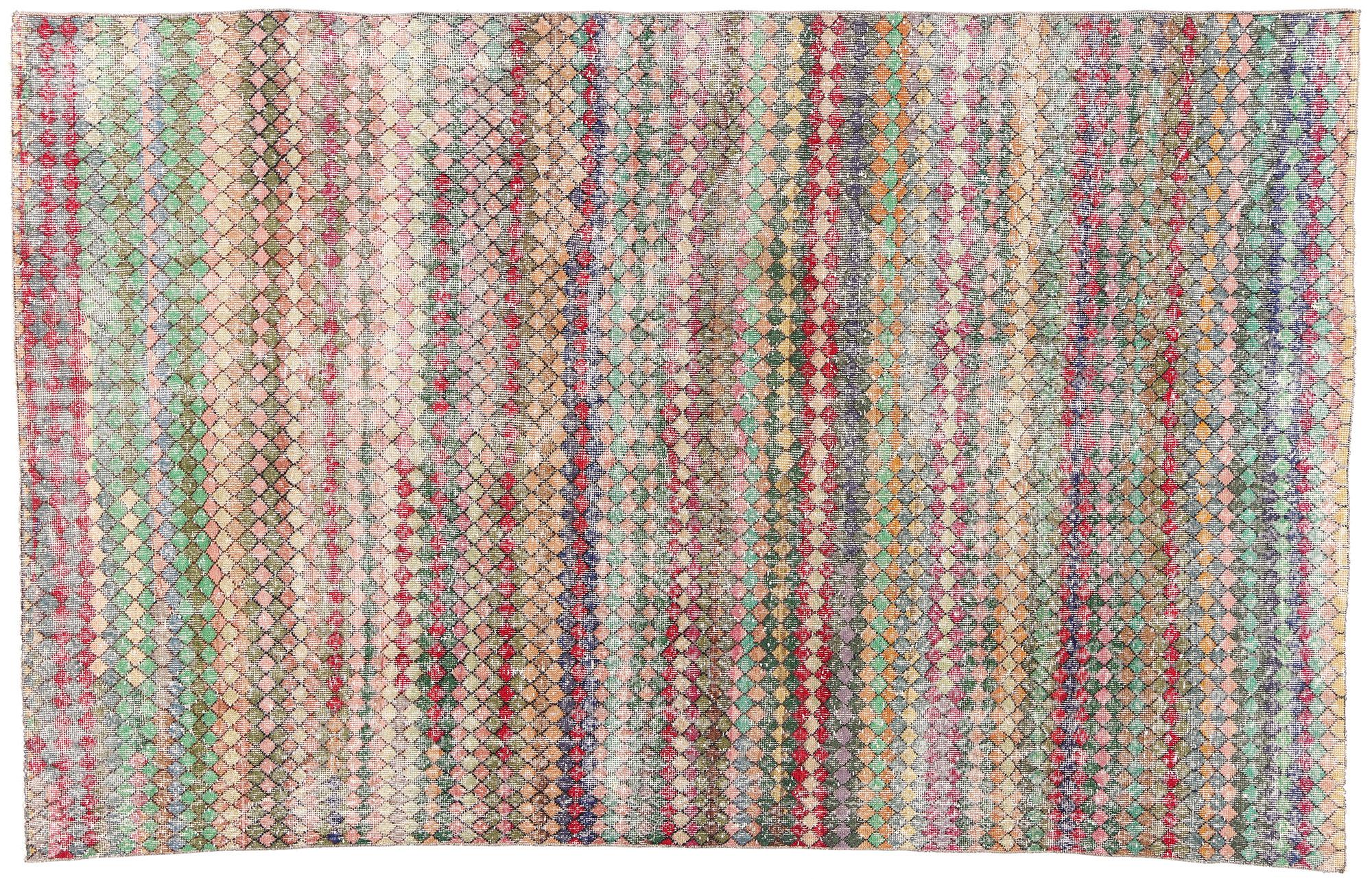 1960's Zeki Muren Turkish Sivas Rug with Modern Style For Sale 3