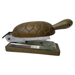 1960s Zoo Line Too Cute Wood Turtle Desk Stapler Style Kay Bojesen, Denmark