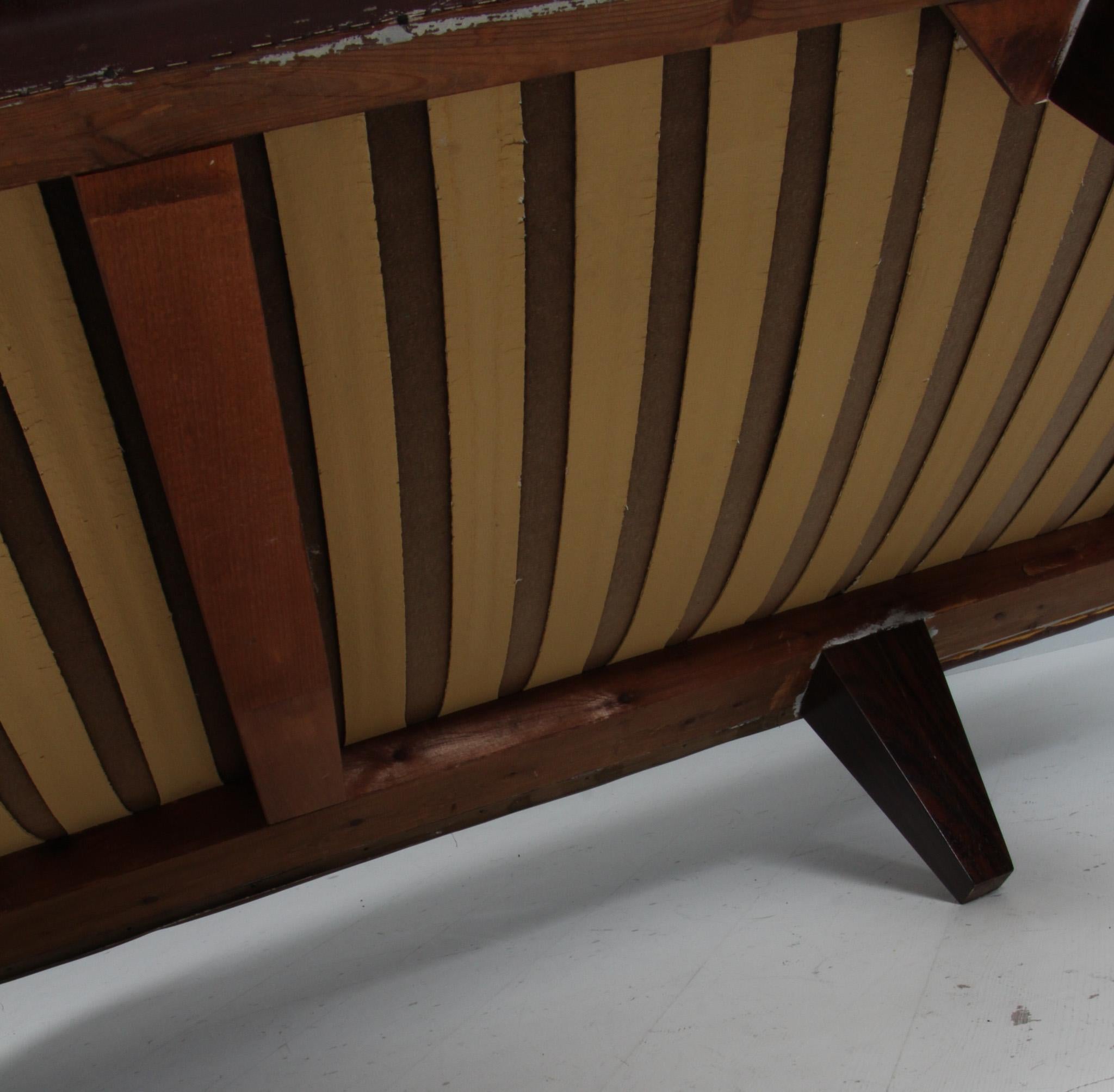 1960ties Illum Wikkelsoe V11, 2-sitziges sofa von Holger Christensen (Leder) im Angebot