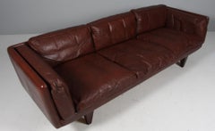 1960ties Illum Wikkelsoe V11, 3-Seat Sofa by Holger Christensen